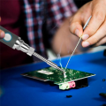 Cordless Soldering Iron Kit Adjustable Temperature Soldering Pen Metal Electronic Welding Tool Pen with 3 Tips. 