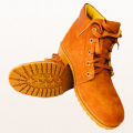 Trendy Fashion Ankle Boot Men’s & Women’s Travel Safety Brown Casual Lace Shoes With Free Socks Set. 