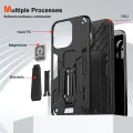 lthmy for Samsung Galaxy M33 5G Case Dual Layer Soft TPU Hard PC Back Stand Cover. 