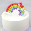 Rainbow Cake Topper Flag Baby Shower Birthday Wedding Party Baking Decoration. 