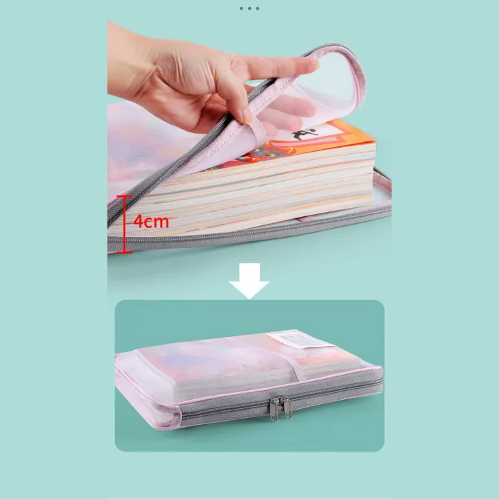Nylon%20Mesh%20Student%20Tote%20Bag%20A4%20Size%20L-Shaped%20File%20Pocket%20Portable%20Mesh%20Book%20Bag%20for%20Travel%20Documents%20Filing%20-%20Image%208