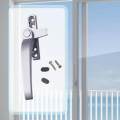 Window Handles, Right/Left Hand Aluminum Alloy Door Handle with Locks Handle Replacement, Casement Locking Handle for Door and Window , Left. 