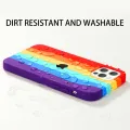 【ThinkWay】Rainbow Phone Case for iPhone 6 7 8 Plus X XR 11 12 Pro Max Silicone Color Drew Cute Back Cover Quality Colorful Protect Shell. 