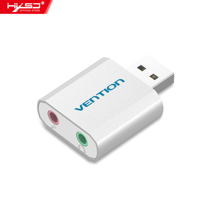 HXSJ Vention Usb Exter-Nal Sound Card With 3.5Mm Stereo Ear-Phone Mic