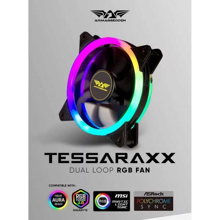 Armaggeddon-Tessaraxx Dual Loop ARGB Fan 12CM