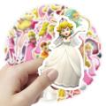 10/50pcs Princess Peach Stickers Cartoon Funny Decals for Laptop Luggage Guitar Skateboard Phon Case for Kids Toys. 