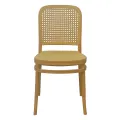 CLASSIC RATTAN STYLE PLASTIC DINING CHAIR. 