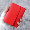 Female Minimalist Short Purses New Cute Wallets For Women Small Hasp Girl Credit Card Holder Multi Functional PU Leather Coin Purse Cherry Super Store. 