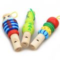 1Pc Infant Whistling Toy Wooden Random Color Toys Cartoon Animal Whistle Educational Music Instrument Toy for Baby Kids Children. 
