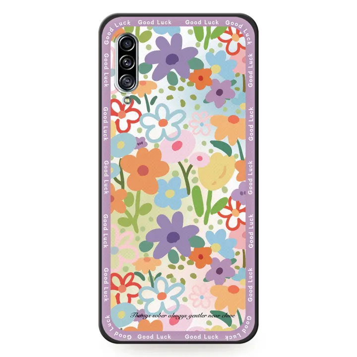 flower%20Anti-knock%20Phone%20Case%20For%20Samsung%20Galaxy%20A90%205G/SM-A908/A9080%20Cartoon%20Dirt-resistant%20Soft%20case%20Oil%20Painting%20Cute%20-%20Image%206