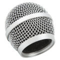 Microphone Grill Stainless Steel Microphone Grille Ball Head for PG58 for Replacement. 