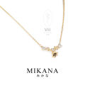 Mikana Birth Flower 18k Gold Plated May Lily Of The Valley Pendant Necklace Accessories For Women fashion korean free shipping sale japanese gift box. 