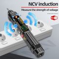 Non-contact Digital Multimeter, Smart Pen Type Multimeter, AC/DC Voltage Resistance Meter Voltmeter Multitester with Test Probe Backlit Flashlight. 