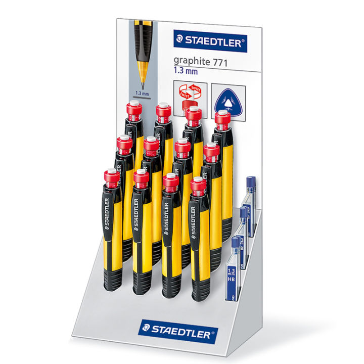 %E3%80%90The%20Quiet%20Page%E3%80%91Staedtler%20771%20Mechanical%20Pencil%20Drawing%20Mechanical%20Pencils%20School%20Stationery%20Office%20Supply%20Triangle%20Pencil%20Rod%20With%20Eraser%201.3mm%20-%20Image%208