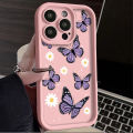 NEW Shockproof Back Case us Pro XR Xs2 11 X4 13 16 15 1 Art Purple Butterfly Phone Case for iPhone 16E 1 SE 2 8 7 Pl Max Silicone. 
