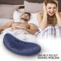 NYT Electric Variable Speed Silicone Anti Snore Device Nasal Dilators Apnea Sleep Aid Stop Snoring Stopper Nose Clip Blue. 