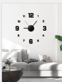 3D Wall Clock Luminous Frameless Wall Clocks Wall Stickers Silent Clock for Home. 