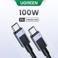 【New Arrivals】UGREEN 60W 100W 240W USB-C Cable Type C to C Fast Charging Cable USB2.0 Aluminum Braided Cable for iPhone 15 Series SAMSUNG S24 S23 Ultra iPad Pro Macbook MacBook Air 2020 Matebook iPad Pro infinix 3m 2m 1m 0.5m. 