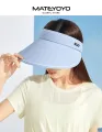 MATEYOYO Foldable Wide Large Brim Sun Hats Summer Beach Bucket Hats for Women Empty Top Visors Cap Outdoor Sport UV Protection Female Cap. 