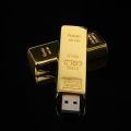 Aweisuan Luxury golden usb flash drive Metal pen drive 4GB 8GB 16GB 32GB 64GB Gold Bar USB2.0 Flash memory pendrive Bullion Stick disk gift. 