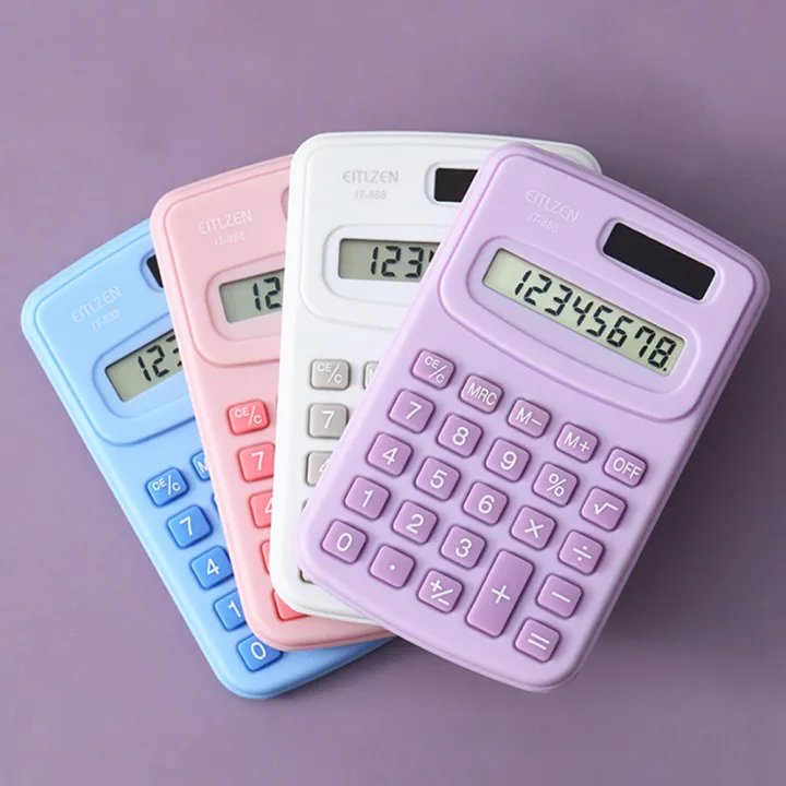 Portable Mini Calculator 8-digit LED Display Calculator Mini Version ...