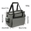 Sewing Machine Storage Organizer Sewing Machine Bag Tl Tote Bag for Most Standard Sewing Machines and Accessories Gray. 