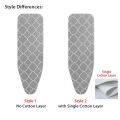 1Pcs Durable Stain Resistant Ironing Board Cover Thick Cotton Padding Universal Iron Heat Shield Cloth Cover With Elastic Edge Ironing Cover For Ironing Table. 