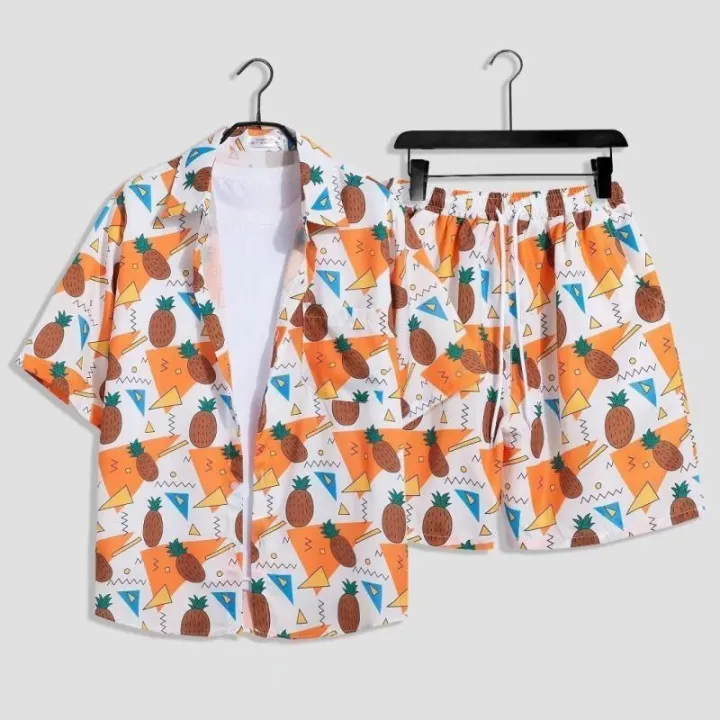 Summer%20Island%20Clothing%20Hainan%20Island%20Sanya%20Hawaii%20Printed%20Shirt%20Beach%20Suit%20Trendy%20Beach%20Pants%20Cool%20Seaside%20Style%20-%20Image%208