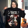 2023 newmen T Shirt My Chemical Romance rock band guitar signature tshirts New. 