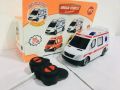 Four way remote ambulance with 3D light and sound RC ambulance. 
