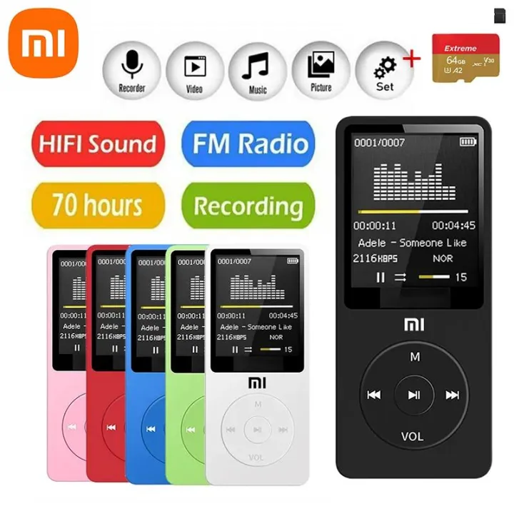 XIAOMI%20MIJIA%20Mp3%20Mp4%20Player%20support%20Memory%20Card%20Portable%20Digital%20Screen%20FM%20Radio%20Voice%20Record%20Built-in%20Speaker%20With%20Photo%20Viewe%20-%20Image%203