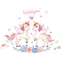 Posters Animals Wallpaper Decor Decoration Bedroom Wall Stickers Cartoon Unicorn. 