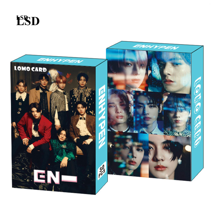 【BestGO】30Pcs/set Kpop ENHYPEN Photocards Postcard LOMO Cards New Classical Album Card For Fans Gift Collection