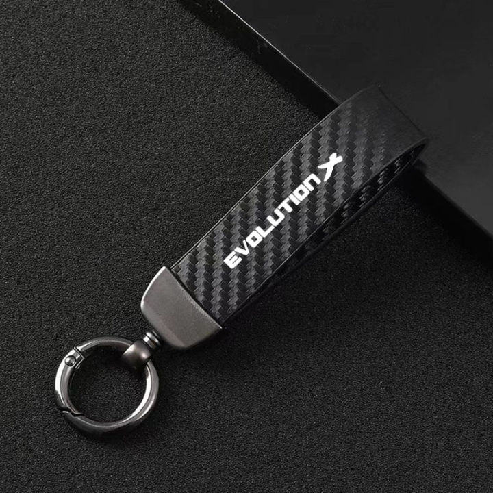 Carbon Fiber Car Keyring Exquisite Anti-Lost Car Keychain For ...