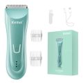 Kemei Wet Dry Groin Body Trimmer For Men Face Beard Hair Trimmer Clipper Rechargeable Pubic Ball Electric Shaver Body Groomer. 
