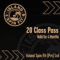 Island Spin Fit  20 Class Pass – 4 Months. 