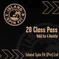 Island Spin Fit  20 Class Pass – 4 Months. 