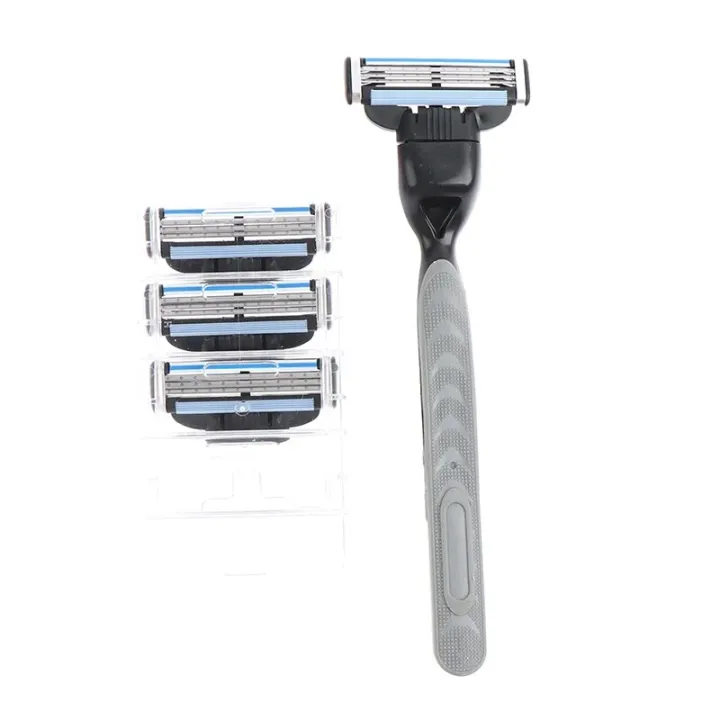 Machining Razorblade Razor Blade With 1 Razor Handle Cassette Shaving Blade For Men Face 4 ...