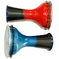 9 inch Fiber Darbuka Drum with Bag - Bongo 2-Year Warranty Congo 9 inch Tunable All-Weather Synthetic Head Darbak Fine Tuned Darbag Doumbek Congo Doumbek Tombak carrying bag bongo bag. 