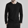Black Long Sleeve Men's T Shirt New Style Material 160GSM. 