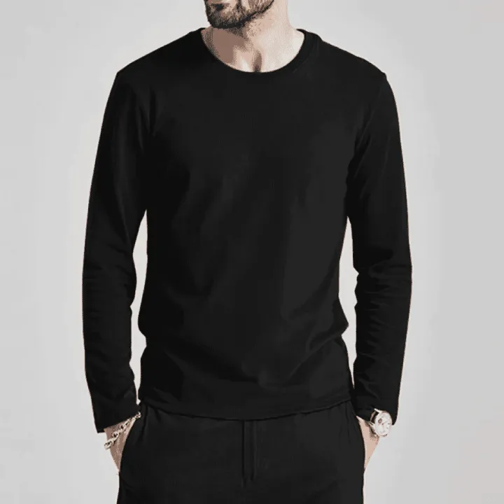 Black%20Long%20Sleeve%20Men's%20T%20Shirt%20New%20Style%20Material%20160GSM%20-%20Image%203