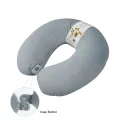 3Q Comfort Velvet U-Shaped Neck Pillow for Travel - Soft, Adjustable Neck Support Cushion for Car, Flight, Home - New. 