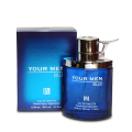 Your Men Blue Perfume 100ml - Men's stylish Long Lasting Perfume - Eau de Toilette - BN Perfumes. 