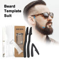 Beard Shaping Kits Adjustable Non-slip Mustache Trimming Set Practical Professional Facial Hair Template Gadget Supply. 