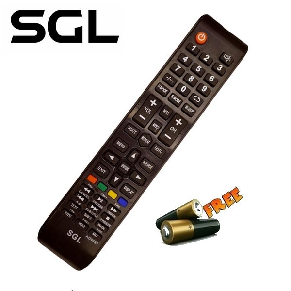 SGL LED TV Remote Controller AD1497 & Free Batteries