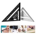 Triangle Ruler 7inch Aluminum Alloy Angle Protractor Speed Metric Square Measuring Ruler For Building Framing Tools Gauges. 