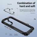 HODON Transparent Back Phone Cases For Samsung Galaxy S26 S25 S24 S23 S22 Ultra S21 S24 Plus Plating Camera Frame Case For A52 A32 Pure Color Bumper Protect. 