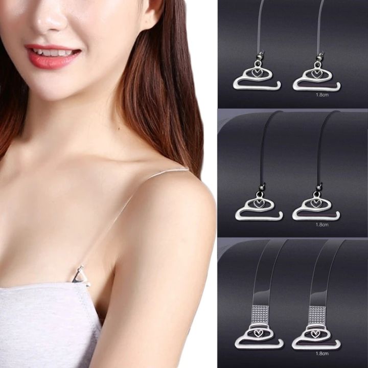 1%20Pair%20Silicone%20Clear%20Bra%20Straps%20/Transparent%20Invisible%20Strap%20Detachable%20Adjustable%20Bra%20Shoulder%20Straps/%20Women%20Elastic%20Belt%20Intimates%20Accessories%20-%20Image%203
