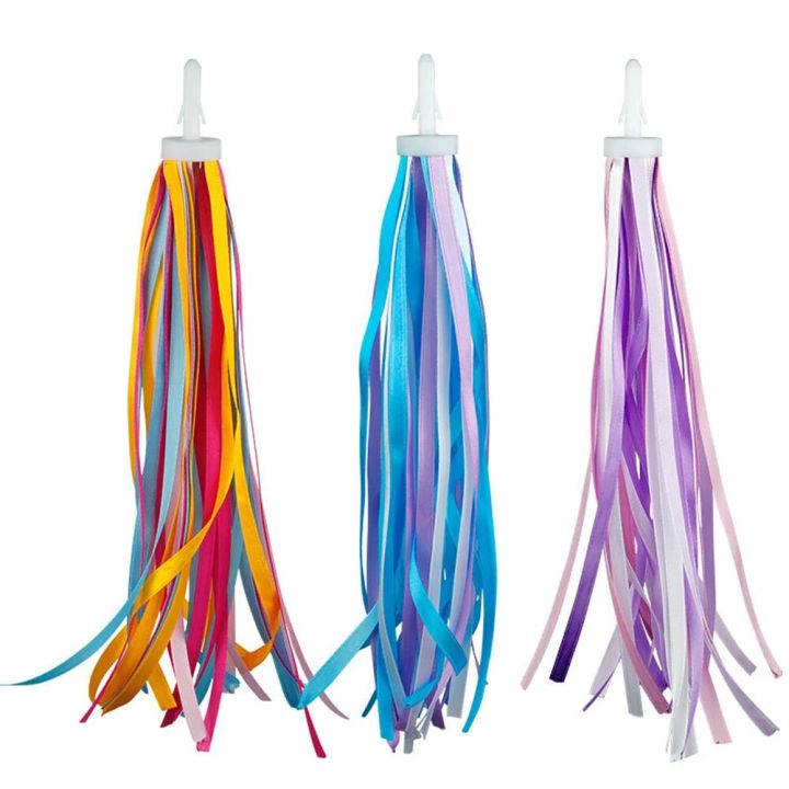 thumbnail image 2 of Raskullz Hearty Gem Bike Streamers For Kids - Purple Handlebar Tassels, Universal Fit 2 of 6