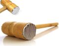 Wooden Meat Tenderizer Hammer Double Sided Aluminum Meat Hammer Kitchen Tool for Chicken Steak Pork Veal. 